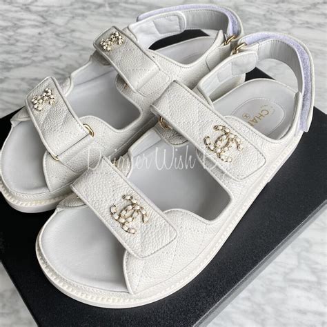 chanel dad sandals white|dad sandals zara.